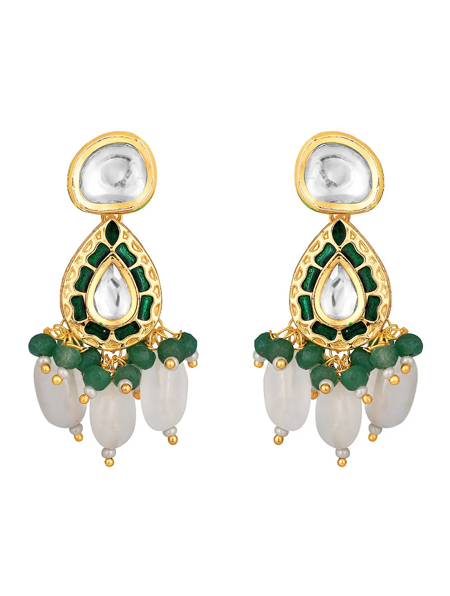 Gold Plated Kundan Earrings