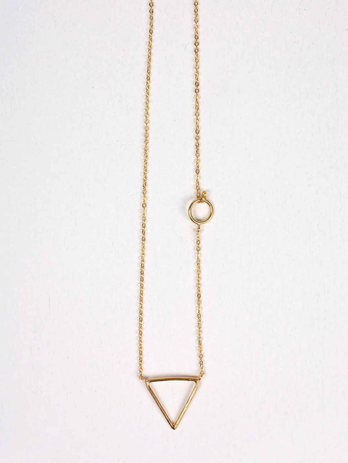 Gold Pyramid Necklaces