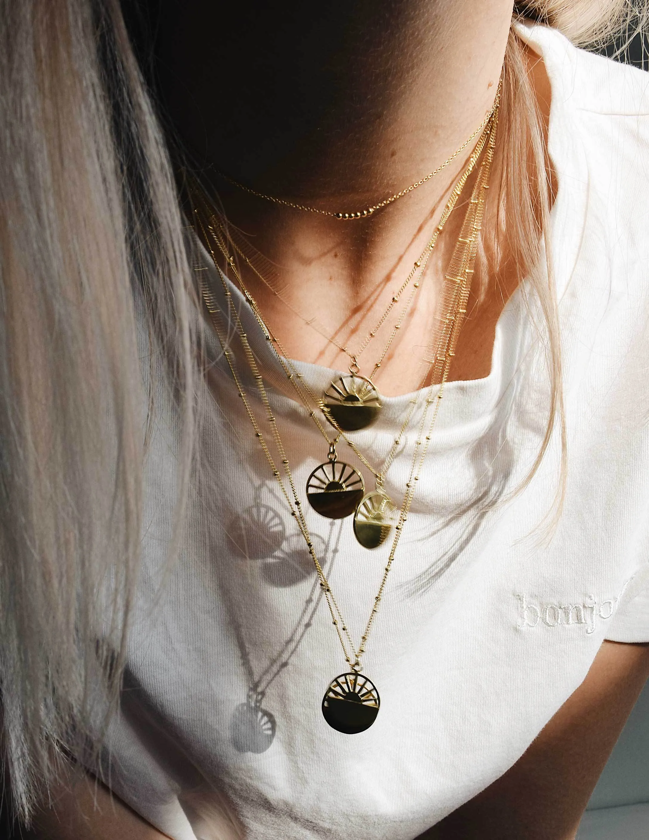 Golden hour necklace <br>Gold Vermeil