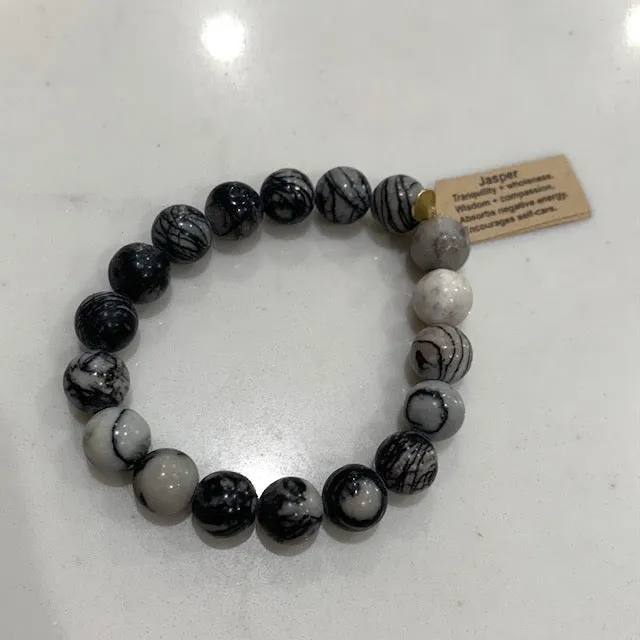 Infinite Warrior 8mm or 10mm Bracelets (Choose your stone)