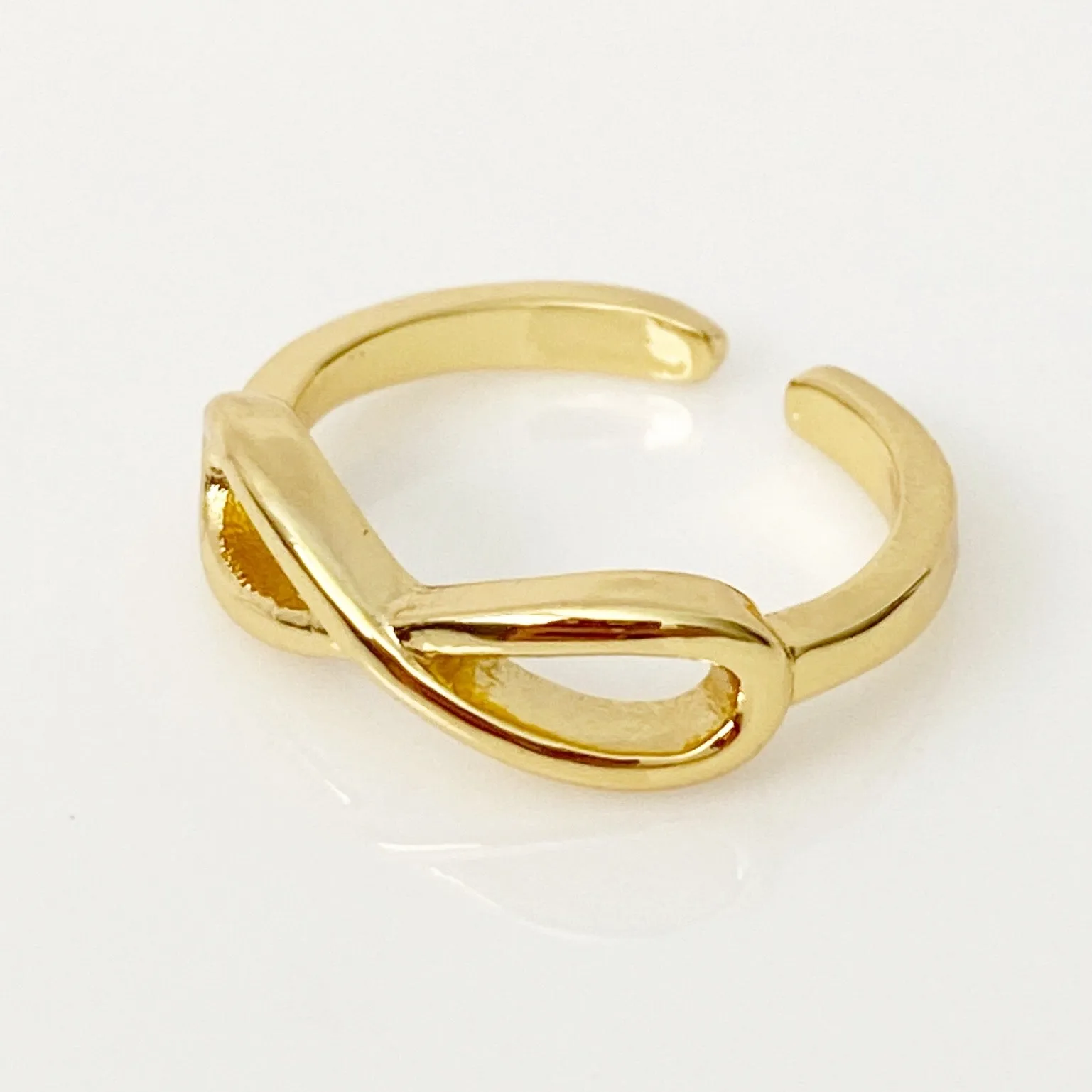 Infinity Gold Toe Ring