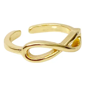 Infinity Gold Toe Ring