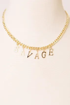 Ivy Exclusive - Savage Queen XO Affirmation Necklace