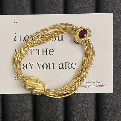 Just Lil Things Artificial Gold Bracelet  jltb0520