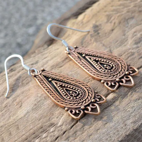 Lada Earrings - Bronze