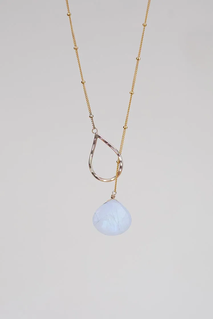 Lariat Necklace - Moonstone