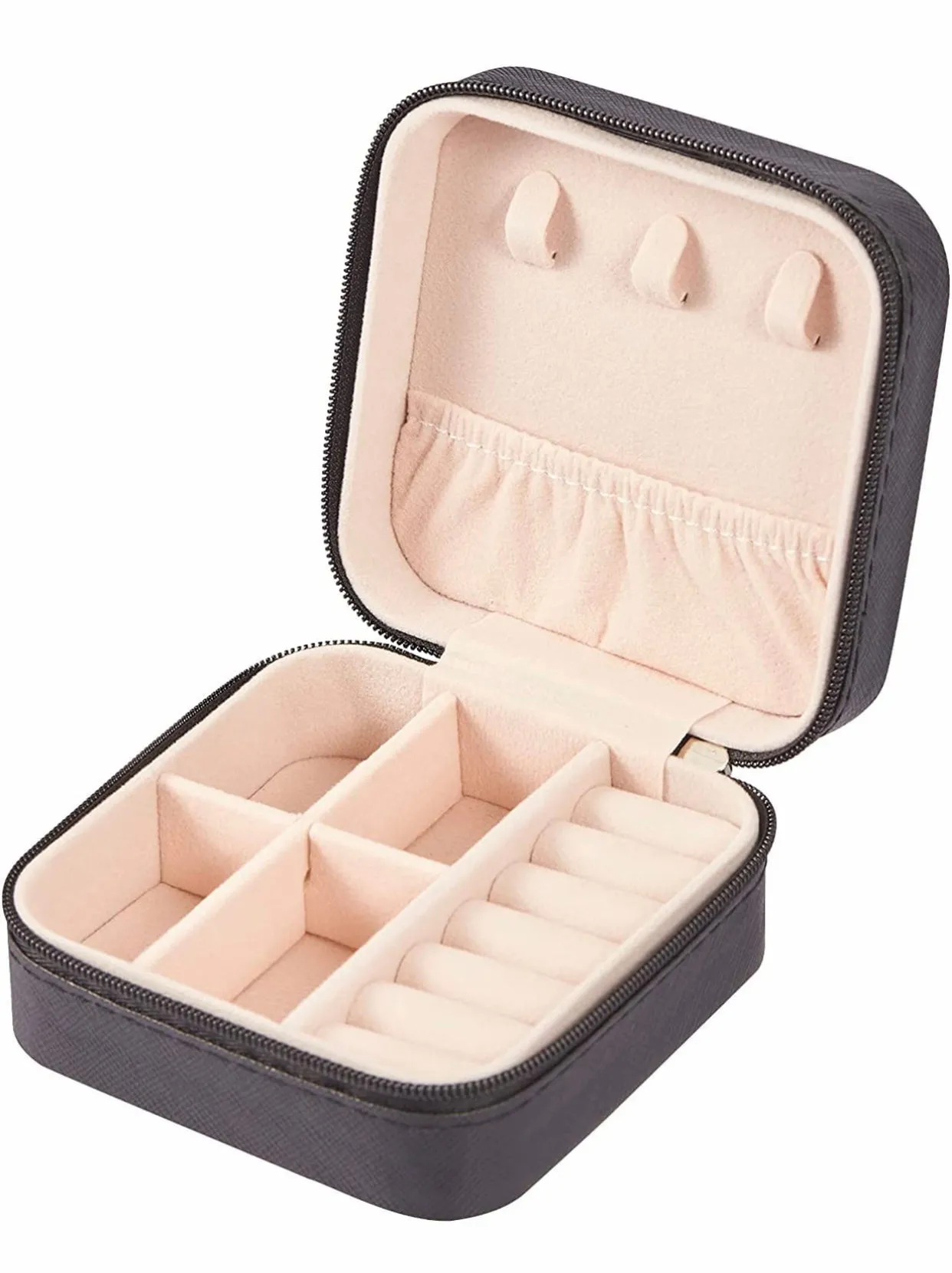 Let your jewelry accompany you safely with our Faux leather jewelry box