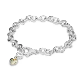 Mini Lifetime Gold Heart Charm Bracelet