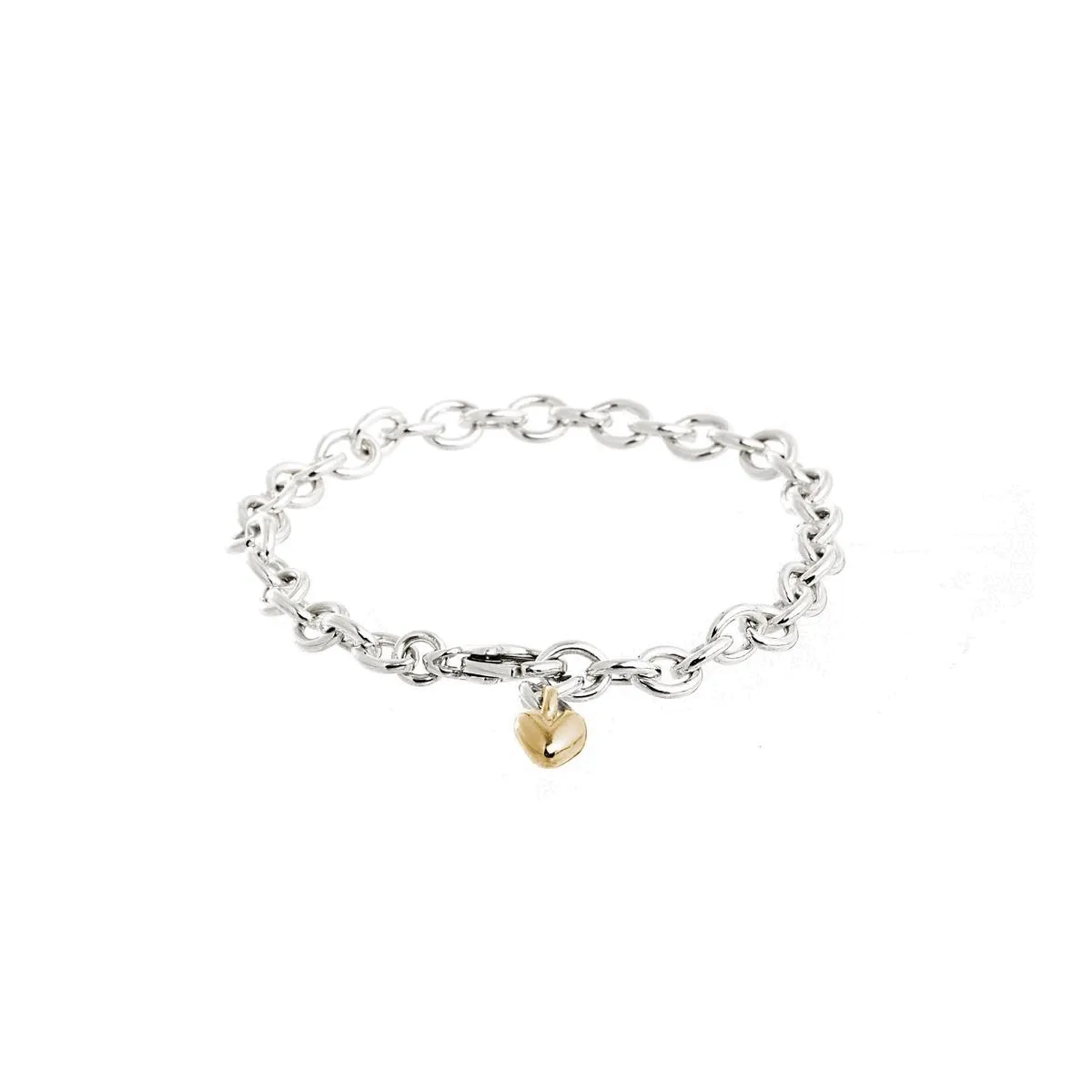 Mini Lifetime Gold Heart Charm Bracelet