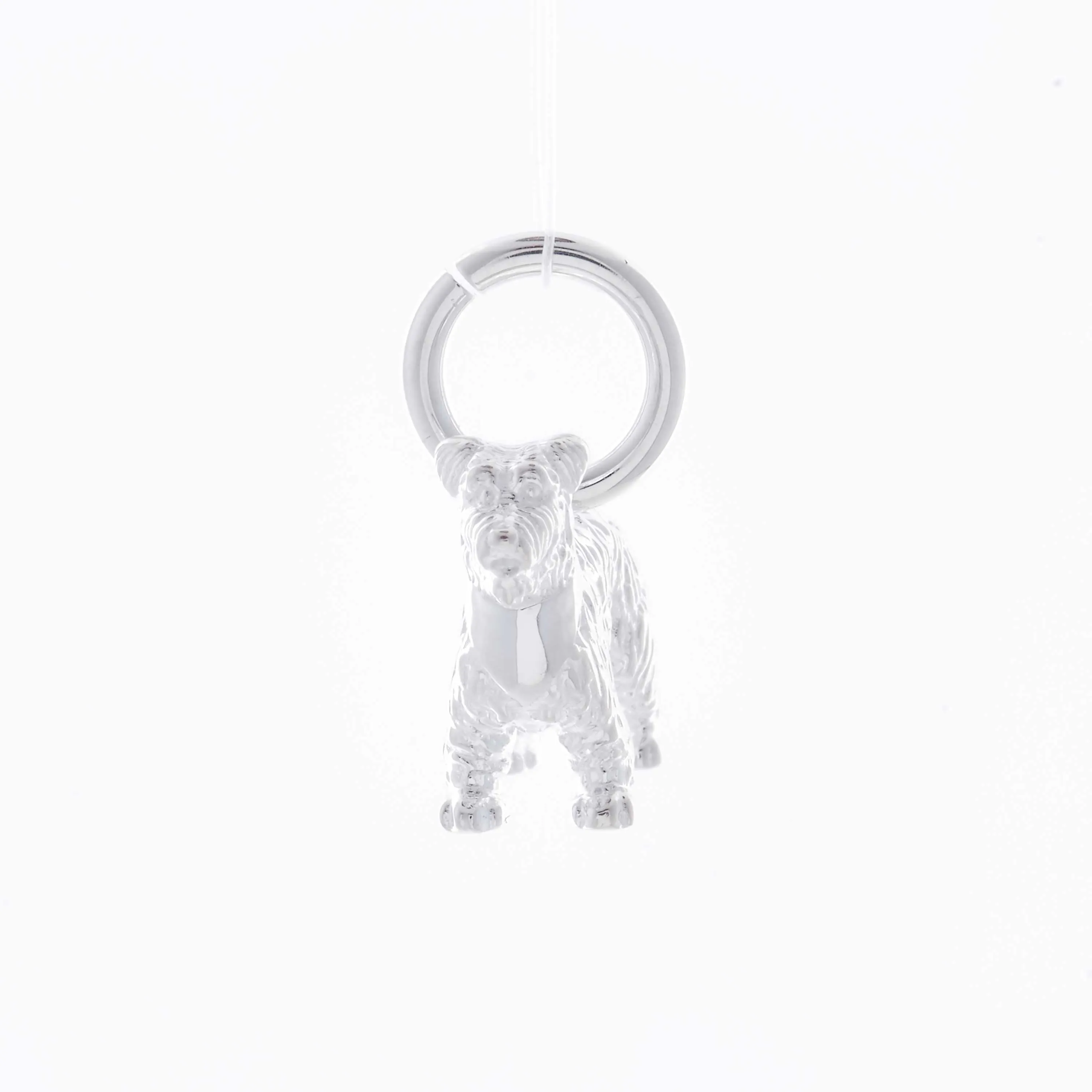 Miniature Schauzer Personalised Silver Dog Tag Necklace