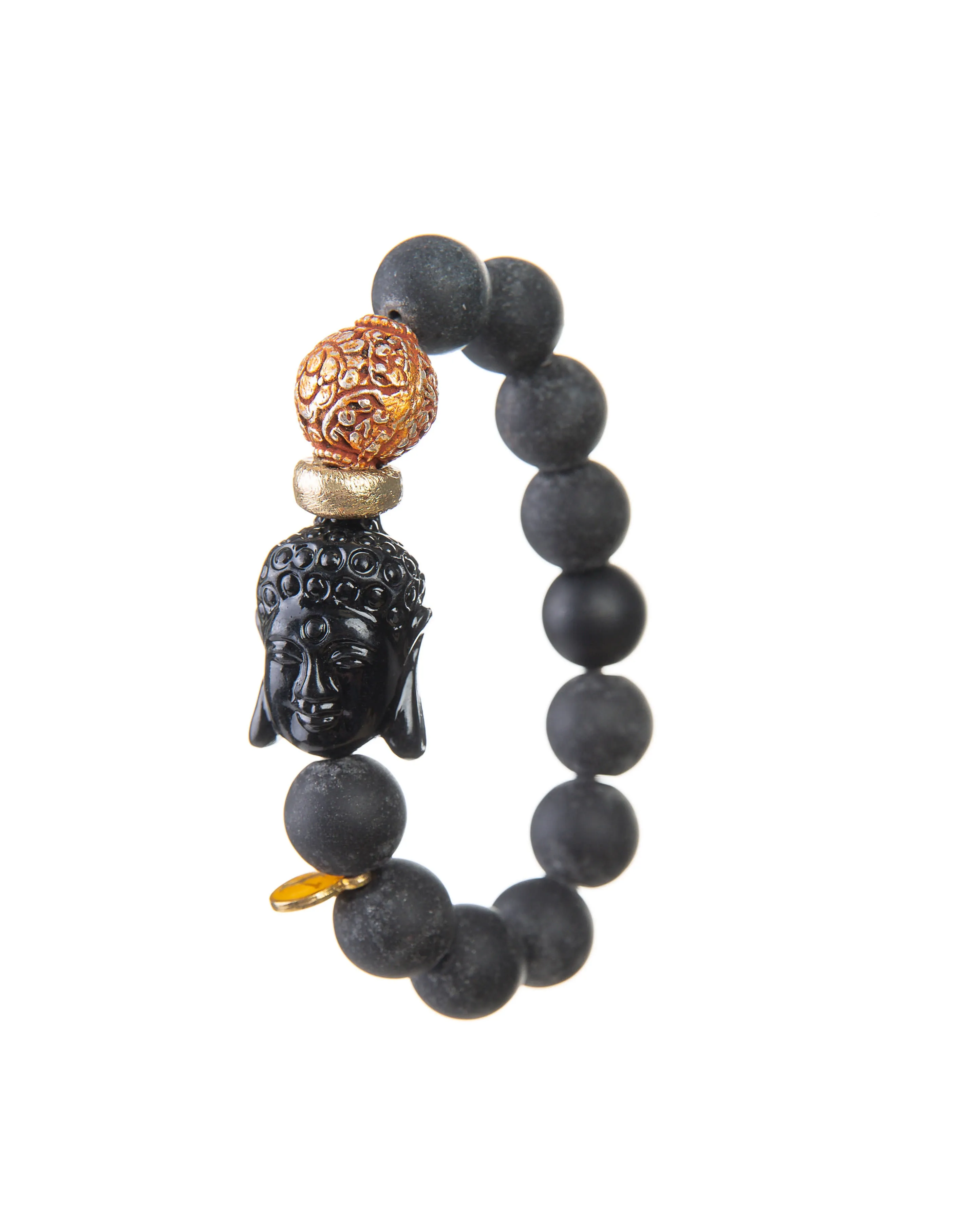 Peace Bracelet (Black Lava Buddha Bracelet)