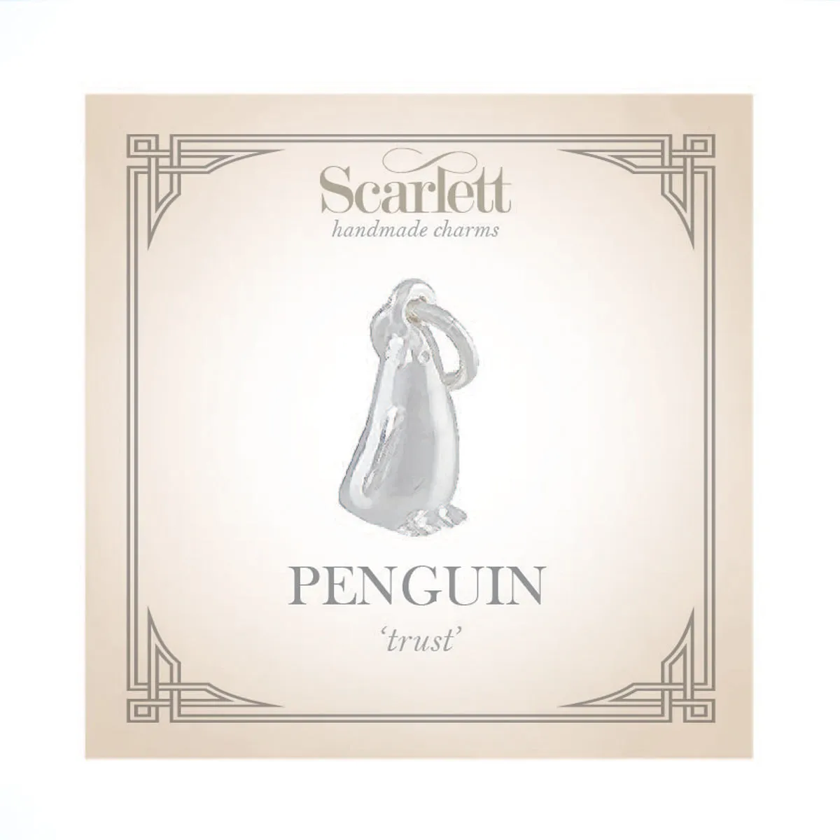 Penguin Silver Charm