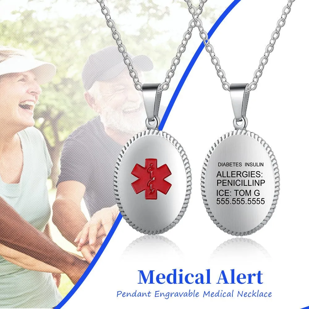 "Health Engraved: Your Essential Guide to Stainless Steel Medical Necklaces"