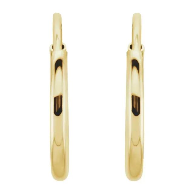 Roset Gold Label 14K Gold Sleeper Hoop Earrings