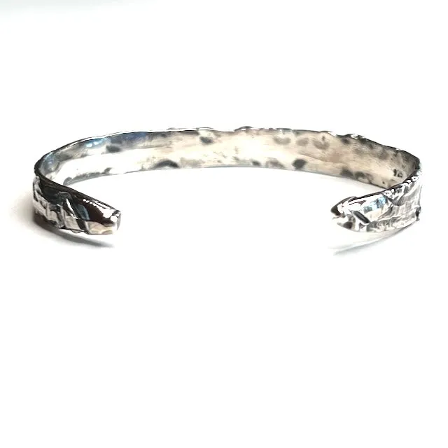 Rustic Sterling Silver Cuff