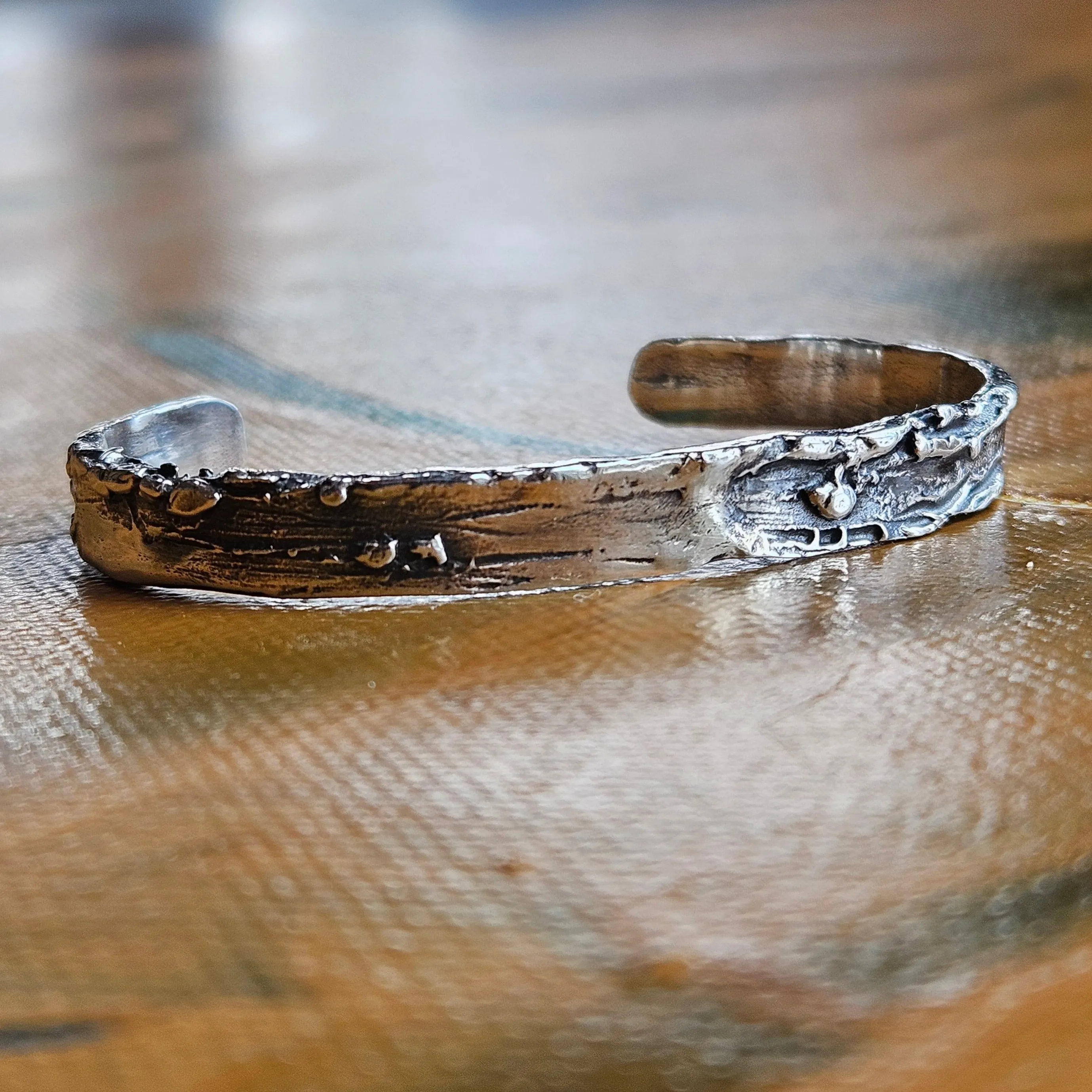 Rustic Sterling Silver Cuff