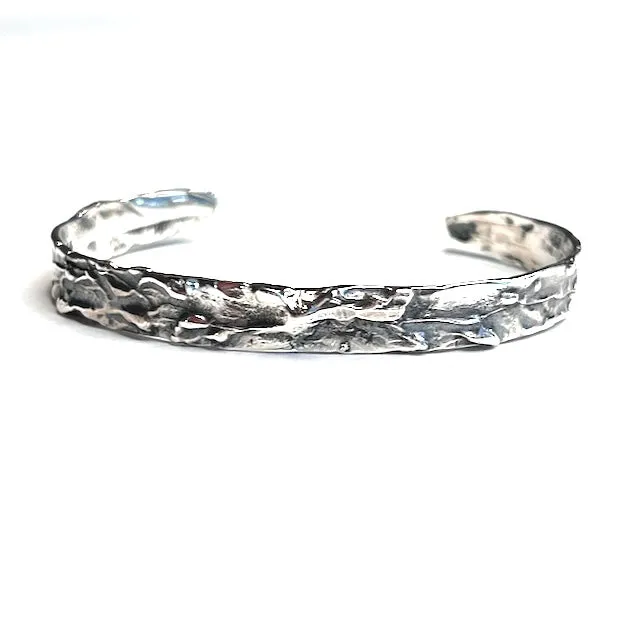 Rustic Sterling Silver Cuff