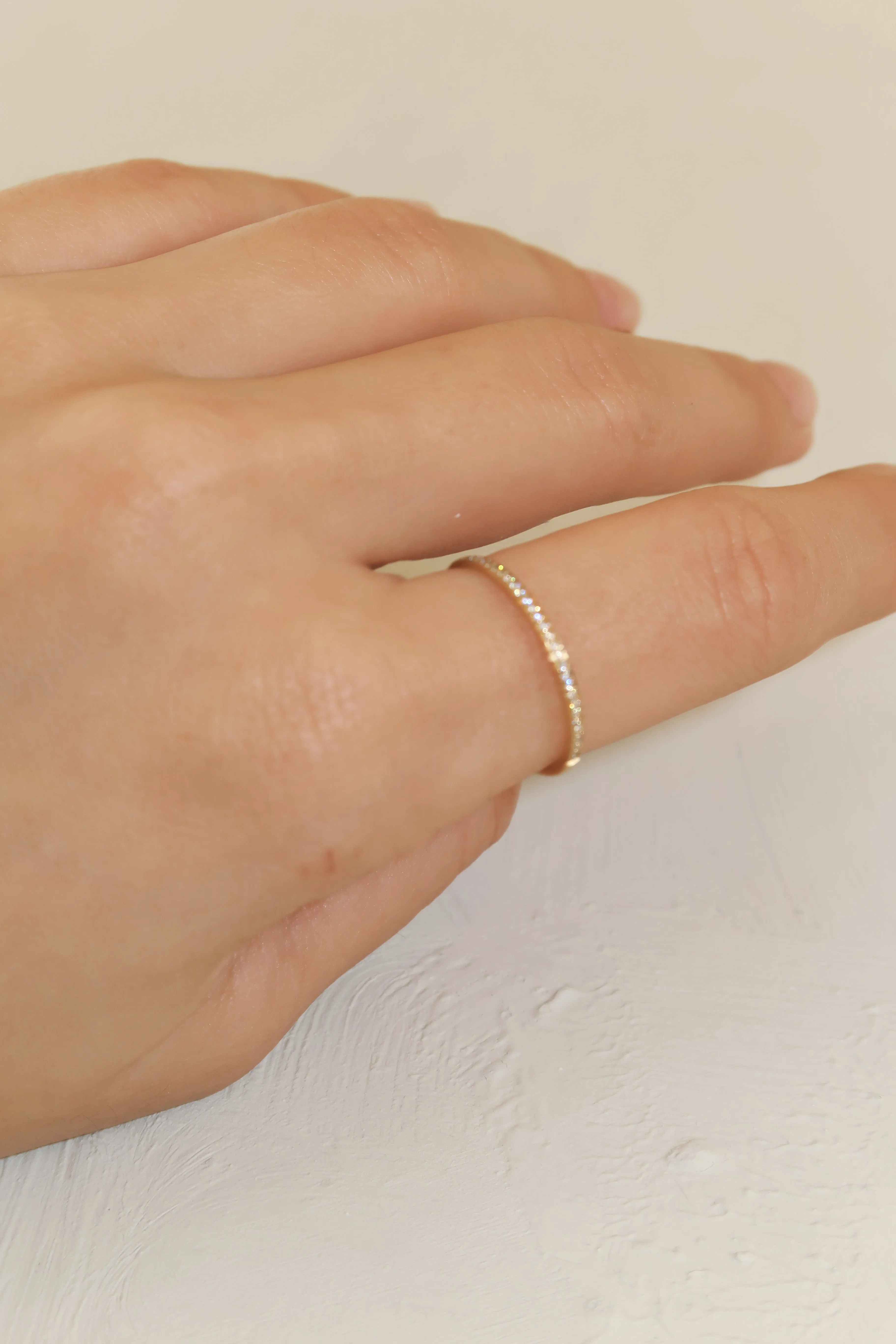 Soft Diamond Stack Ring