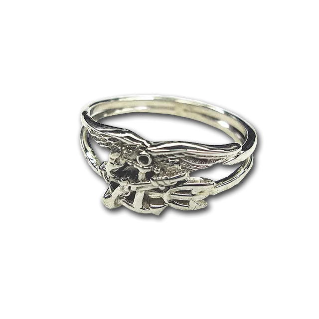 Sterling Silver Ladies Trident Ring